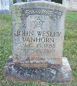 John Wesley Vanhorn 1888 1939 Homenaje De Find A Grave