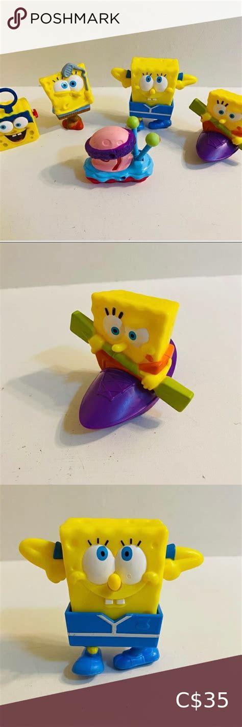 5x Mcdonalds Spongebob Toys Spongebob Toys Mcdonald