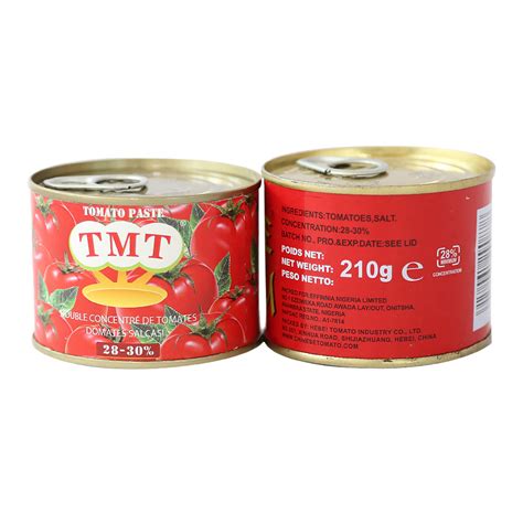 Easy Open Canned Tomato Paste 70g 210g 400g 800g In Tins Tomato Sauce