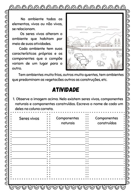 Atividade Sobre Meio Ambiente Ano Gabarito Braincp