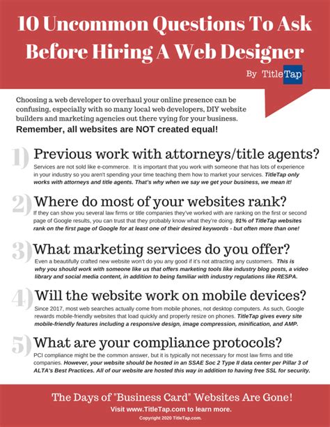 10 Uncommon Questions To Ask Before Hiring A Web Designer