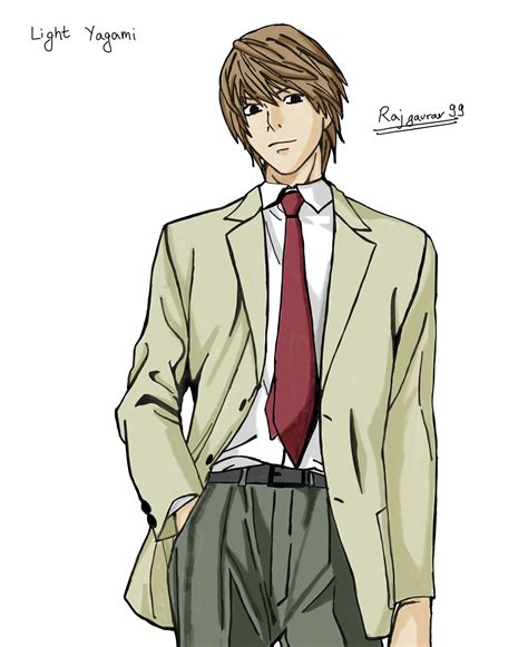 Light Yagami Full Body Drawing