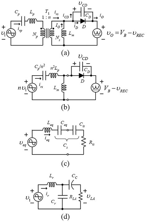 Equivalent Circuits Of Electronic Ballast A Ics Class E Rectifier Download Scientific