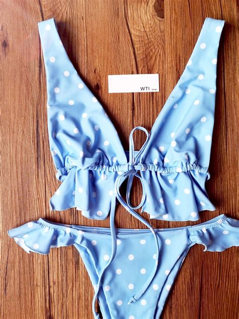 Ruffle Swimsuit Bikini Swimwear For Women For Sale W T I Design