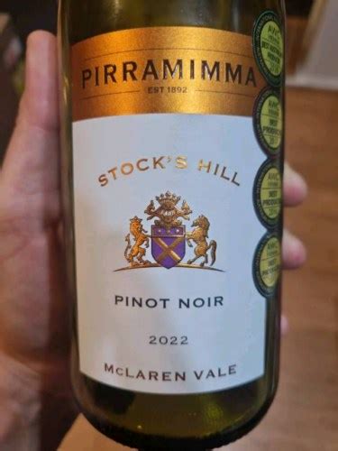 Pirramimma Stock S Hill Pinot Noir Vivino US