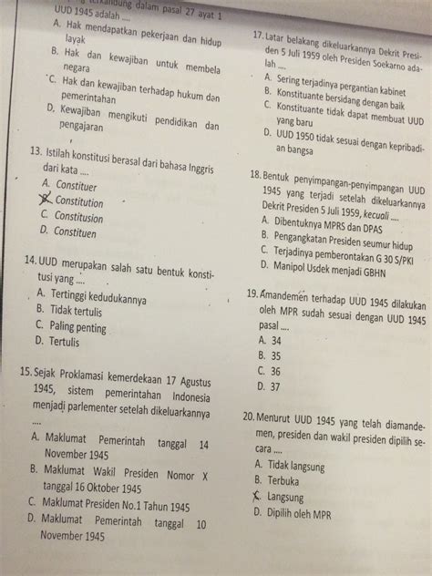 Tts Pkn Kelas 8 Bab 3 Beserta Jawabannya Jejak Belajar