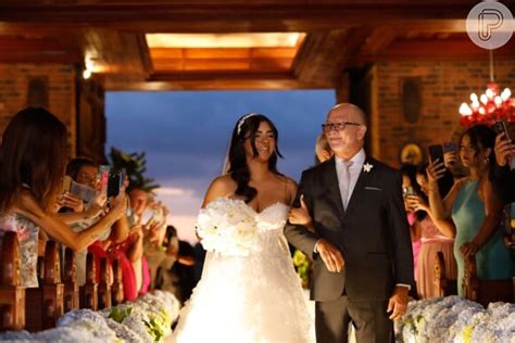 Casamento De Jo O Gomes E Ary Mirelle Os Detalhes Do Vestido Rom Ntico