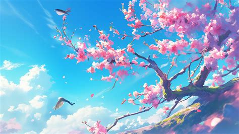 Sakura Branches Blue Sky Desktop Wallpaper - Sakura Wallpaper