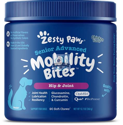 Zesty Paws Senior Advanced Mobility Bites — Singapores Pet Proficient