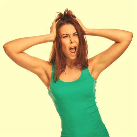 Brunette Hostage Captive Bound Woman With Rope Prisoner In Jean Stock Image Image Of Rope