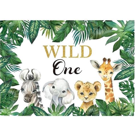 Location D Une Toile Photo Anniversaire Animaux De La Jungle Ref Ev