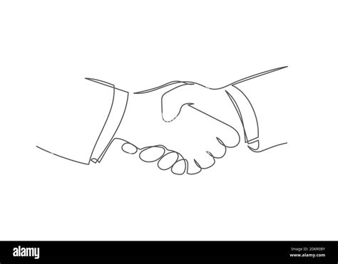 handshake drawing sketch
