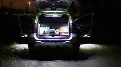 Светодиодное освещение багажника Renault Duster и зоны погрузки ...