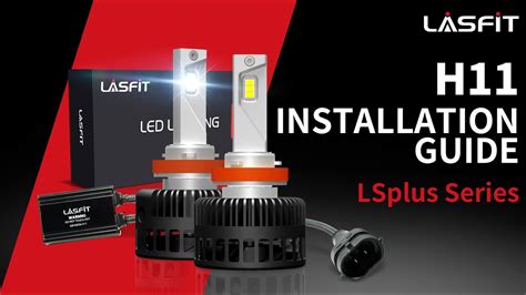 How To Install H11 H9 H8 LED Headlight Bulbs Fog Light Lasfit LS Plus