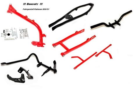 Fahrgestell Simson Rahmen S51 S50 Straßenausführung Zweirad Schubert