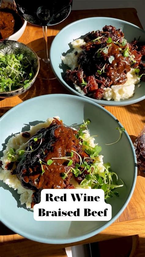 Meltingly Tender Red Wine Braised Beef One Pot PWWB Recipe In