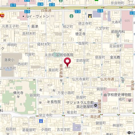 京都府京都市下京区柳馬場通綾小路下る永原町159 の地図 Mapfan