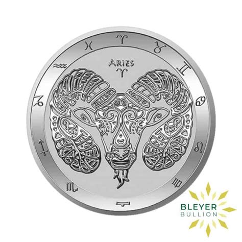 1oz Silver Tokelau Zodiac Aries Coin 2021 Bleyer Bullion