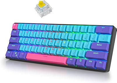 Amazon Fogruaden Wired Mechanical Keyboard 75 Percent Hot Swappable Red Switch TKL