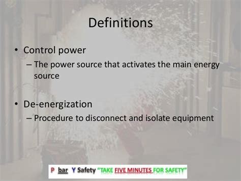 De Energization And Lockout Safety Reminder Training