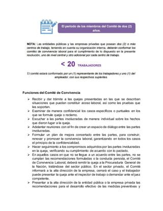 Comit S De Convivencia Laboral Pdf