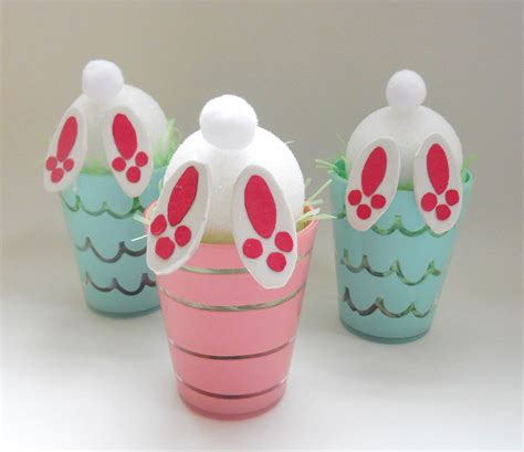 Easter Craft Bunny Tail Treat Cups Delightfully Noted