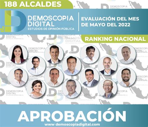 Ranking Nacional De Alcaldes De M Xico Mayo Por Demoscopia Digital