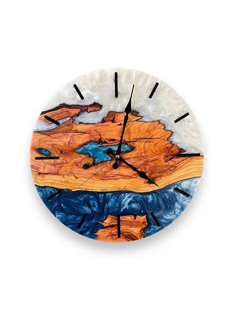 Live Edge Rustic Olive Wood Wall Clock Birthday Gift Home Gift