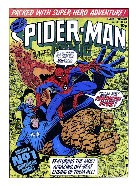 Vintage Spider Man Comic Cover Art From Britain 1979 Photograph By