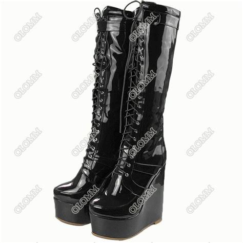 Black High Boots No Heel