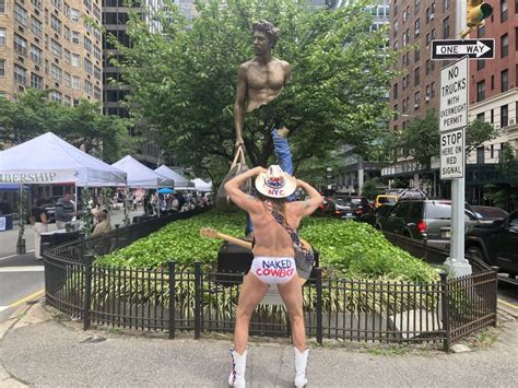 New York City Icons Like Sal Sinatra And Naked Cowboy Entertain At Park Avenue Day