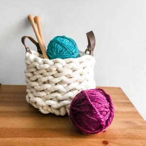 6 Rope Crochet Basket Patterns