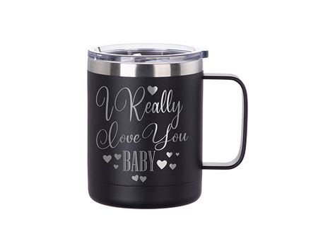 Engraving Blanks 10oz 300ml Powder Coated SS Mug Free Sublimation