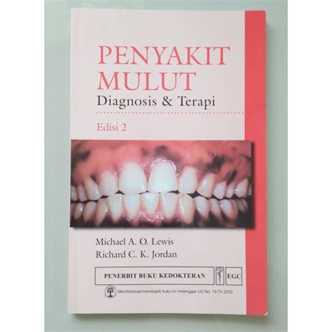 Jual Buku Penyakit Mulut Diagnosis Terapi Edisi Shopee Indonesia