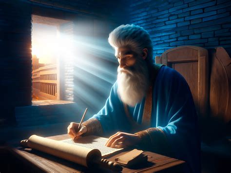 Prophet Daniel is writing the dream (Daniel 7:1) Series :: Behance