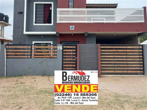 Venta Casa Dormitorios A Os Cochera M Mar Del Tuyu