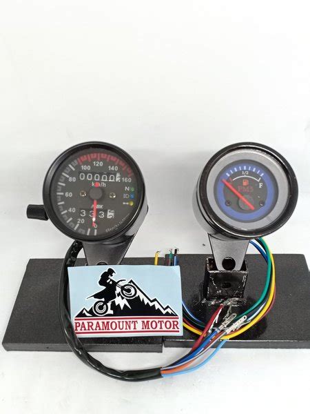 Jual Spido Speedometer BLACK SERIES Bulat Kilometer Indikator Plus