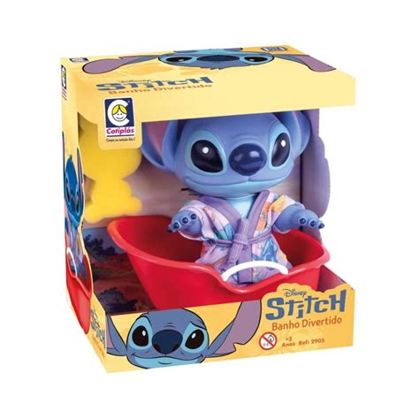Brinquedo Do Stitch Barato - Brinquedo Stitch Banho Divertido Vinil Resistente +3 Anos Cotiplas ...
