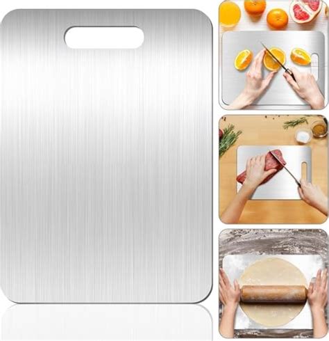 Yamato Cutting Board Yamato Titanium Cutting Board For Kitchen 100 Pure Titanium Cutting