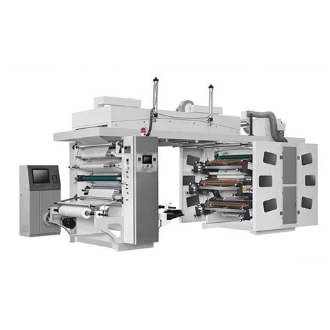 8 Color Central Drum Ci Flexo Printing Machine For Plastic Paper Non