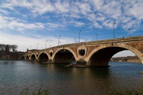 Old Bridge In Toulouse Stock Image Image Of Bridges Cloud 4545095