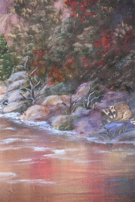 Elk in Mountains Oil Painting, Original Oil Painting, Elk Painting ...