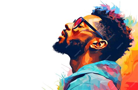 Premium Photo | African black man is thinking vector illustration