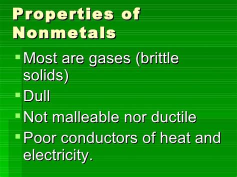 5 nonmetals