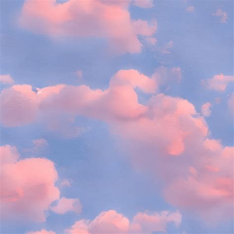 Blue Sky Pink Clouds Graphic · Creative Fabrica