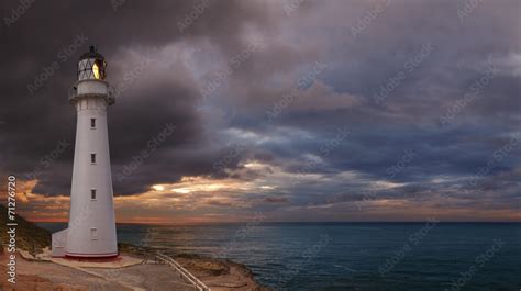 Castle Point Lighthouse Stock Photo | Adobe Stock