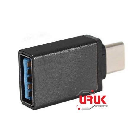 Usb 3 1 Male To Usb Female Otg Adapter Type C Aluminum Uruktech Sinaa A St