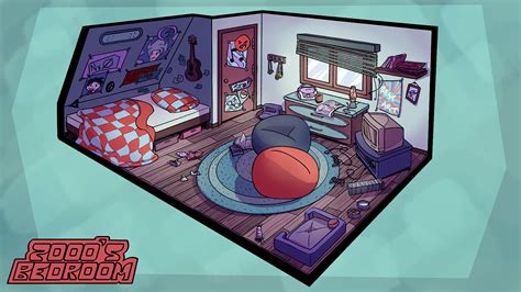 ArtStation - Bedroom 2000's