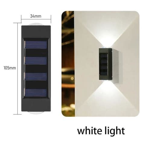 Balise borne solaire Lampe solaire LED étanche extérieure lumière du