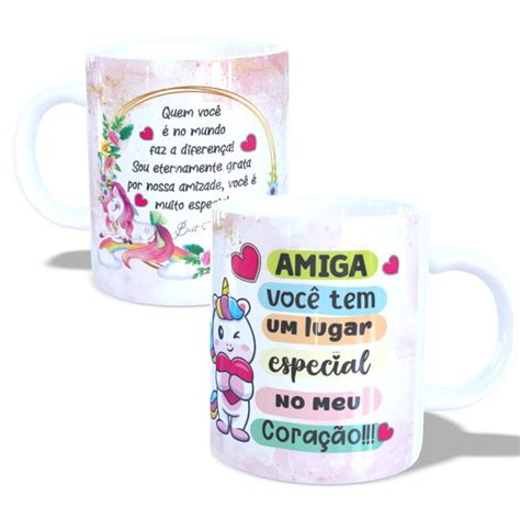 Xícara para Presentear Melhor Amiga Personalizada Frase